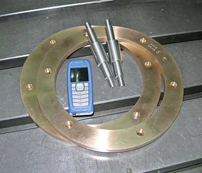 Axis instruments - bruts des roues et vis de la monture F60a avant taillage