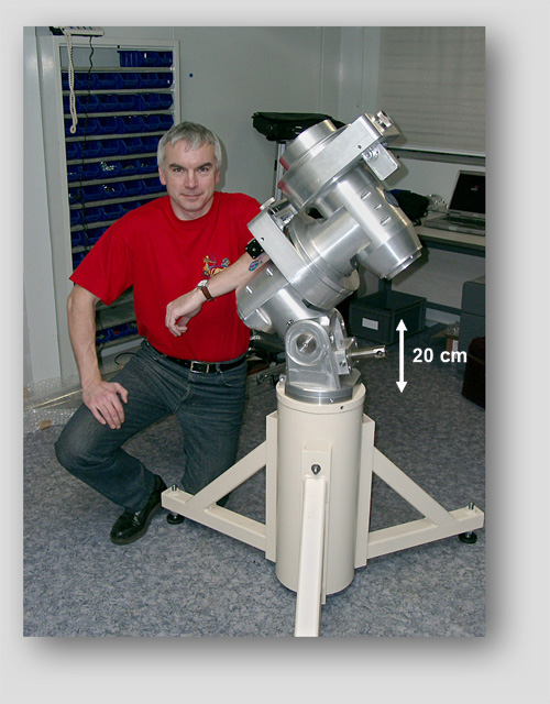 Axis instruments - test de montage de la monture F60a avant finition des pièces.