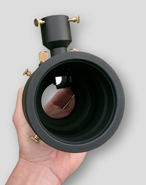Axis instruments - Diviseur optique FSQ106 / FDQ106 ED : vue avant et miroir de renvoi