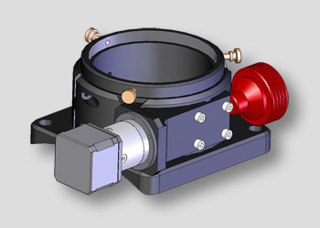 Axis instruments - version motorisée du porte-oculaires Crayford standard 3 pouces.