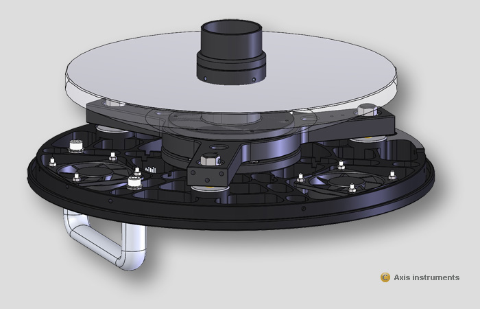 Axis instruments - structure du barillet primaire du Cassegrain de 250mm