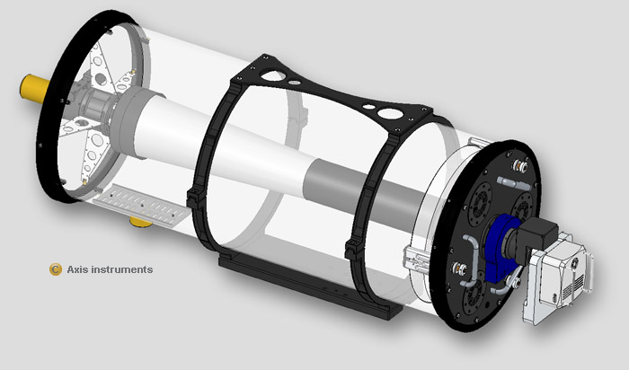 Axis instruments - structure du Newton-Cassegrain de 500mm